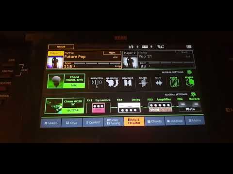 Korg Pa5x (OS 1.0) Main Screen Full demonstration in 2 minutes