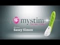 Потужний вібратор Mystim Sassy Simon Purple з двома моторами і стимулюючим рельєфом