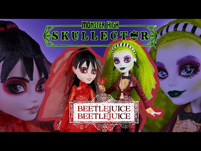 Vídeo relacionado con Monster High Skullector Bitelchús Bitelchús Pack de 2 muñecos de Bitelchús y Lydia Deetz con accesorios y embalaje para exhibir, HYV96