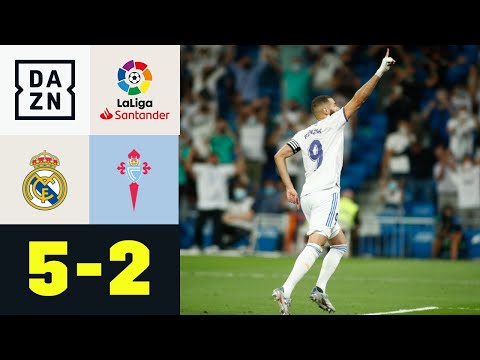 Benzema trifft dreifach zur königlichen Tabellenführung: Real Madrid - Celta Vigo 5:2 | LaLiga| DAZN