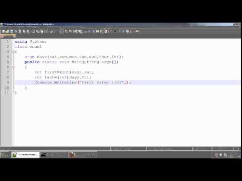 Enumeration In C Net Tamil