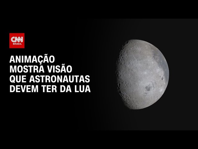 Artemis II: Animação mostra visão que astronautas devem ter da Lua | AGORA CNN