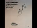 Eberhard Weber – Austin, Texas, March 1978 (Live Recording)