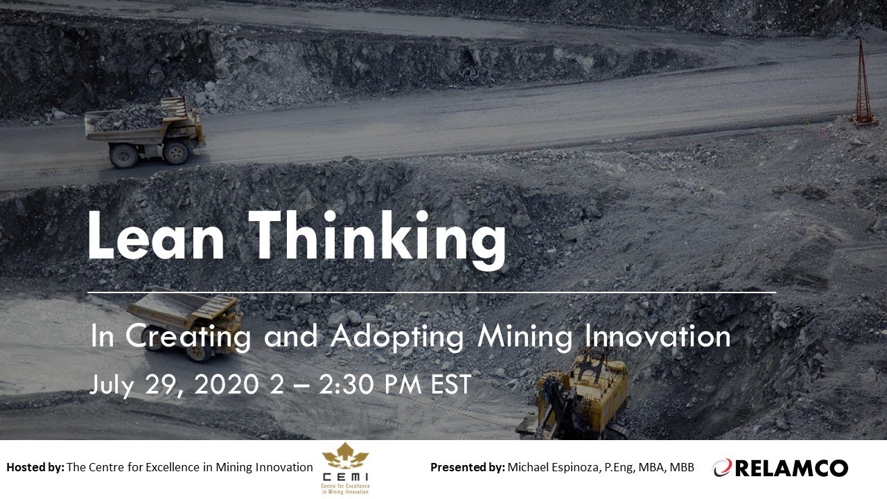 Lean Thinking in Creating and Adopting Mining Innovation