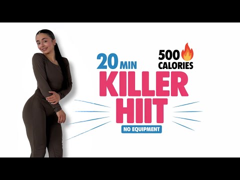 20 MIN KILLER HIIT for Massive Fat Burn – 500 Calories, No Equipment, Home Workout