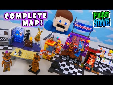Five Nights at Freddy's GAME MAP PLAYSET! COMPLETE McFarlane Toys SERIES 5