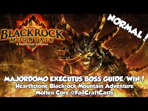 Hearthstone Majordomo Executus Ragnaros Guide/Win | Blackrock Mountain Adventure Mode!
