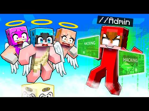I used ADMIN COMMANDS in an ANGEL BLOCK in Minecraft!