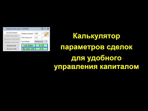 Video Market Calculator for MT4