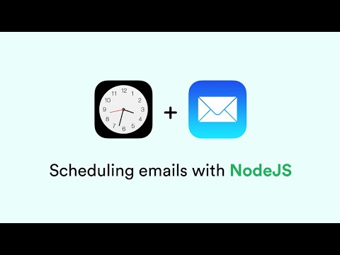 Scheduling emails with NodeJS