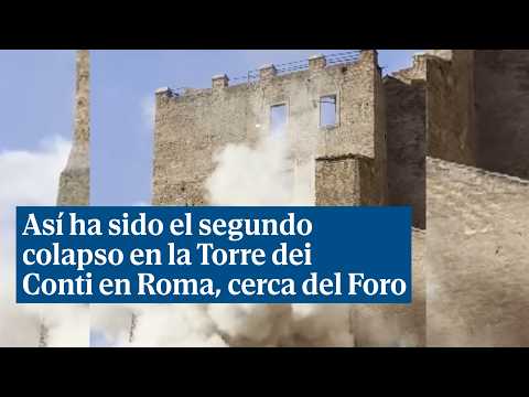 S'esfondra la Torre dei Conti a Roma, a prop del Fòrum