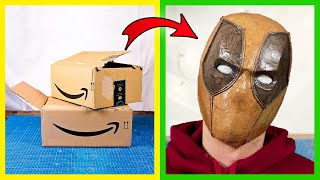 How To Make Deadpool Mask With Cardboard