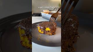 COMO FAZER BOLO DE CENOURA DE AVÓ! 😋 #sobremesa #bolodechocolate #bolodecenoura #receitas #receita