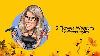 How to Make 3 Different Seasonal Flower Wreaths | Beginner Friendly