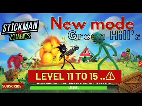 Stickman VS Zombie apocalypse New update mode in part- 1( Green Hill's)