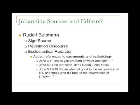 THE621 Lecture 10A: Gospel of John