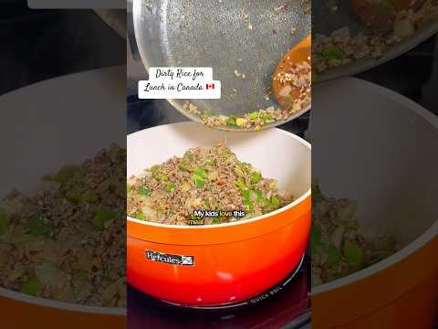 Dirty Rice for School Lunch |Canada 🇨🇦 #canadianinfluencer #nigeriansindiaspora #nigeriansincanada