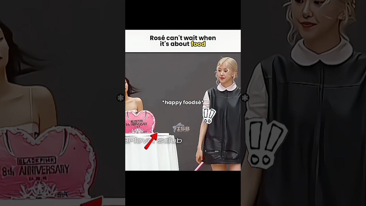 Rosé is a certified foodie!😂💗#shortsviral #shortfeed #blackpink #kpop #fypシ #viral #feed