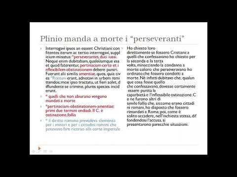 Plinio il Giovane Epistulae X   96  Il Cristianesimo