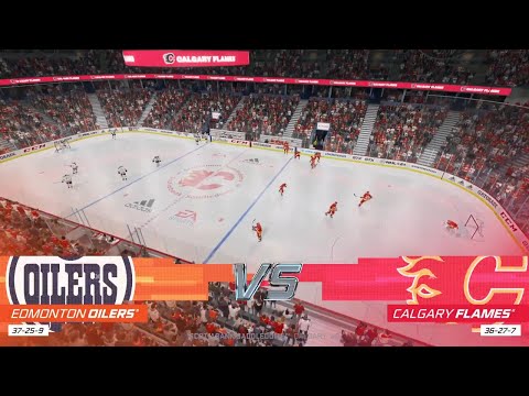NHL 21 Full Match - Edmonton Oilers vs Calgary Flames - Simulation