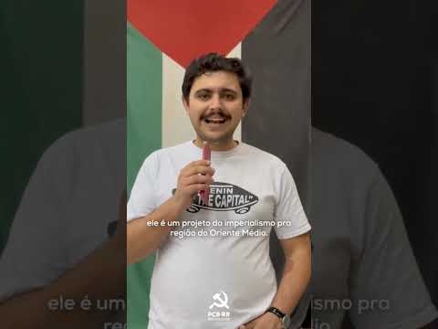 Ato Solidariedade à Palestina em São Paulo com a participação de militantes do @PCBRNacional