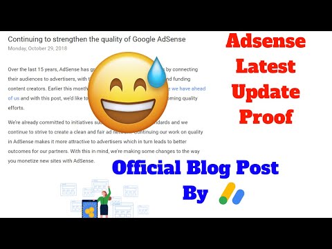 Adsense Each Site Approval Update Official Proof By Adsense Official Blog | Techy Uday Video