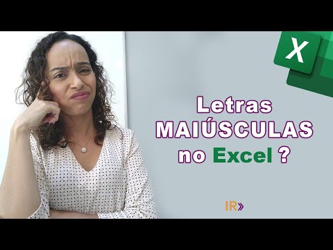 Vídeo: Letras maiúsculas no Excel: fórmulas e atalhos