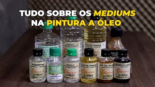 What is each medium used for in oil painting?