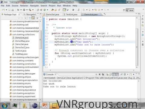 Java Collections Framework Tutorial The List Interface
