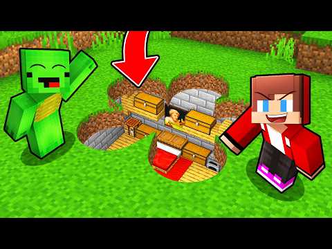 Mikey and JJ Found SECRET FLOWER BASE in Minecraft (Maizen)