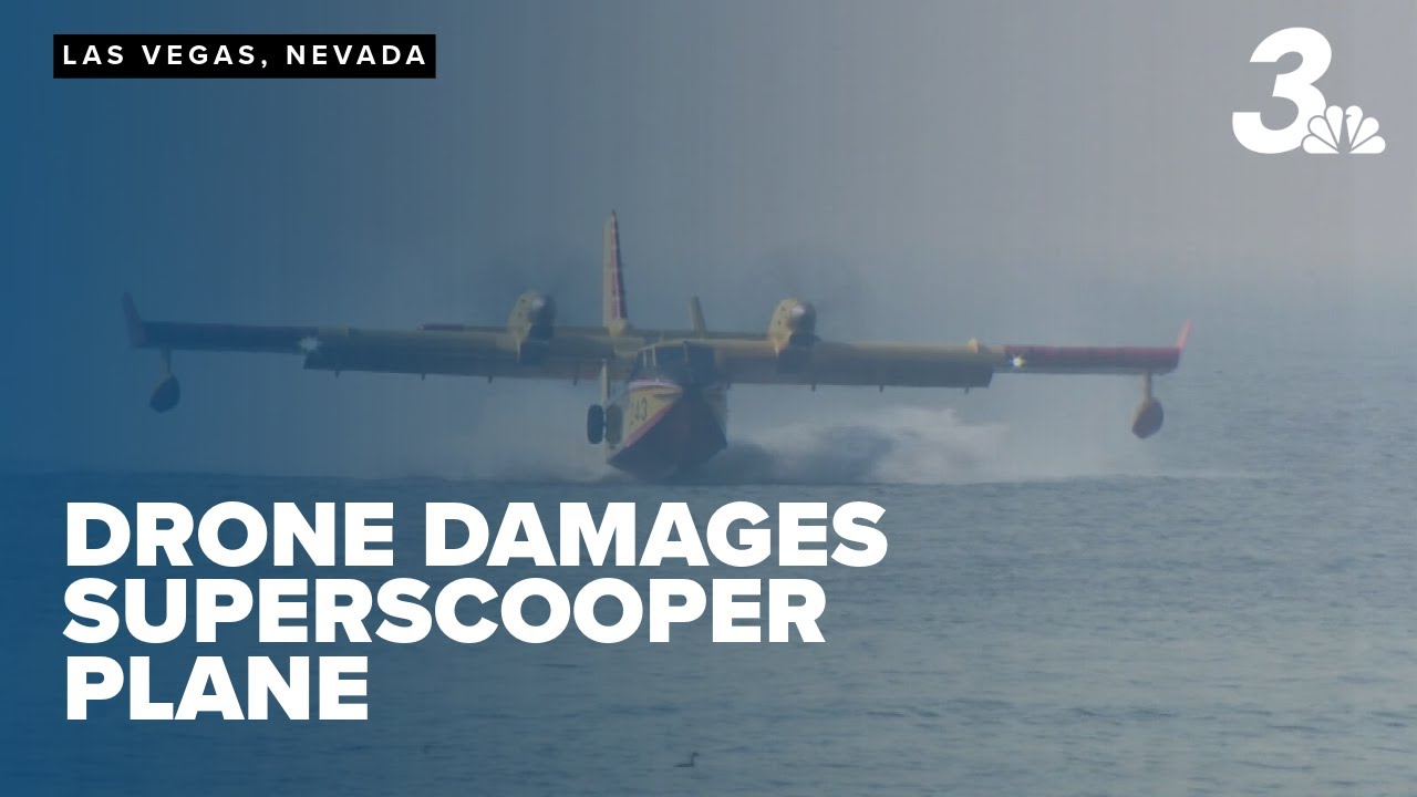 Drone hits, damages SuperScooper plane helping with firefighting in California