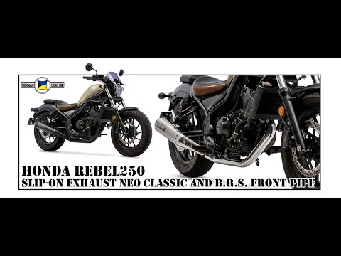 【音比較】HONDA REBEL250用 SlipOn Exhaust＆B.R.S Front Pipe レブル250 マフラー モリワキ