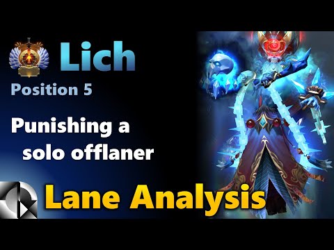 Lane Analysis: Lich 5 Support - Immortal | Dota 2 7.28c