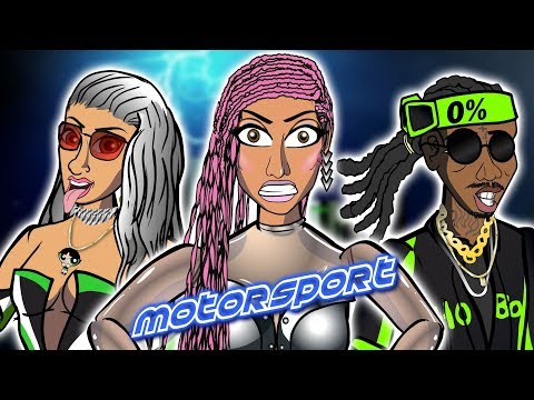 Migos, Nicki Minaj, Cardi B - MotorSport (CARTOON PARODY)