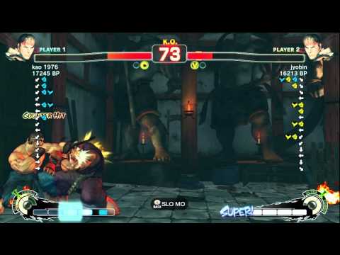 kao 1976 [Ryu] vs jyobin [Ryu] SSF4 Japanese Online Ranked Matches - Xbox Live