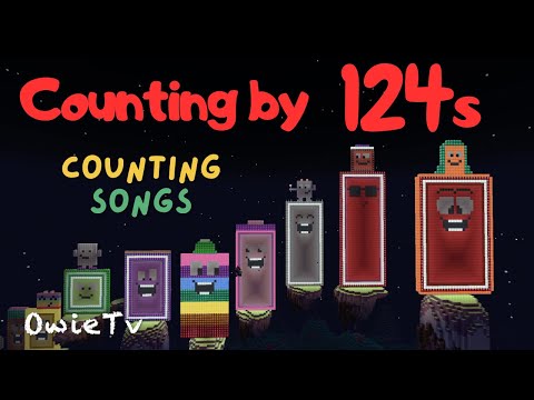 Counting by 124s Song | Minecraft Numberblocks Counting Songs | Math and Number Songs for Kids