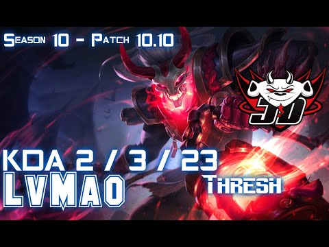JDG LvMao THRESH vs NAUTILUS Support - Patch 10.10 KR Ranked