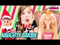 Naughty Barbie vs Elf of the Shelf