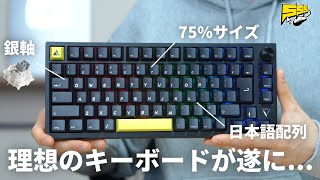 タイピングゲームで打鍵音・打鍵感をチェック（00:08:38 - 00:09:44） - 【75%ならこれ】理想を全て詰め込んだ最高レベルのキーボードが出てしまいました...