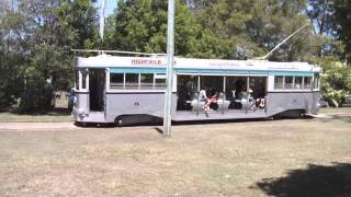 preview picture of video 'A Montage of all operating trams at Brisbane Tramway Museum - 19 Jan 2014'