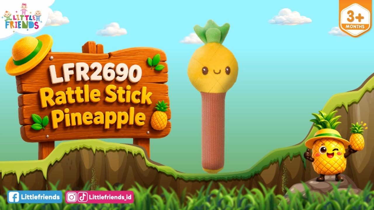 Rattle Stick Pineapple LFR2690 Little Friends🍍