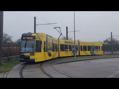 Tram Rostock | Mitfahrt auf der Kompl. 6 Von Campus Südstadt bis Neuer Friedhof im 6N1 671