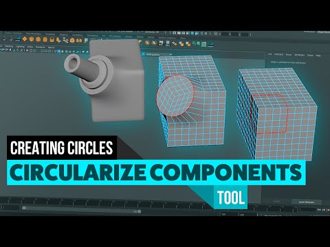 Maya's Circularise Components Tool Video