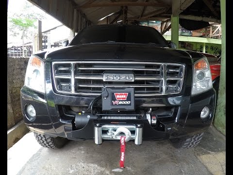 Isuzu DMax 4x4 - Installing hidden winch mounting