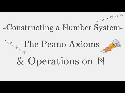 Constructing a Number System - Peano Axioms, Natural Numbers, Addition and Multiplication Video