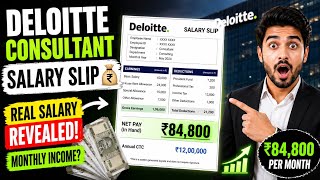 Deloitte Consultant Salary Slip | Deloitte Consultant Job Salary 