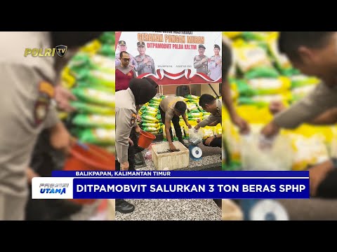 DITPAMOBVIT POLDA KALTIM GELAR GERAKAN PANGAN MURAH