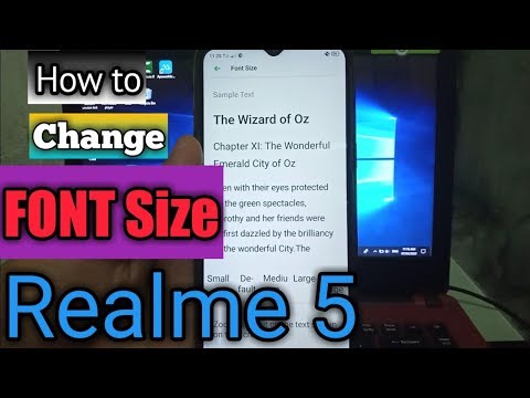 How to Change FONT Size in Realme 5 | Realme 5 Tips and Tricks