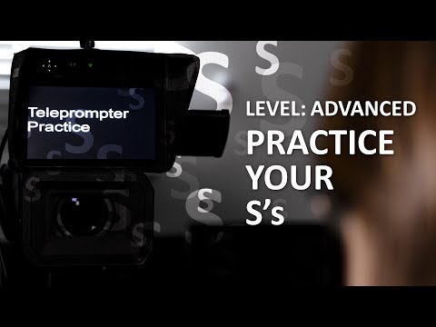 Teleprompter Practice - Advanced - Words beginning with S