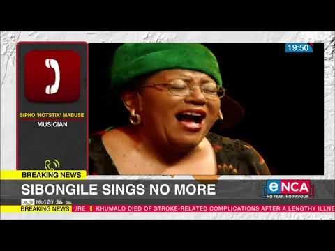 Sipho 'Hotstix' Mabuse remembers Sibongile Khumalo